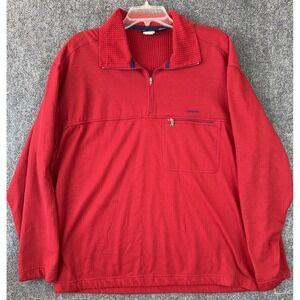 Vtg Patagonia R1 Regulator 1/4 Zip Pullover Sweater Waffle Fleece Men L Polartec
